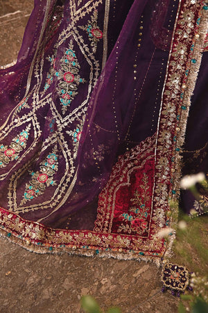 3 Piece Embroidered Raw Silk Suit | BD - 2903 - NEW NAMAL PRET