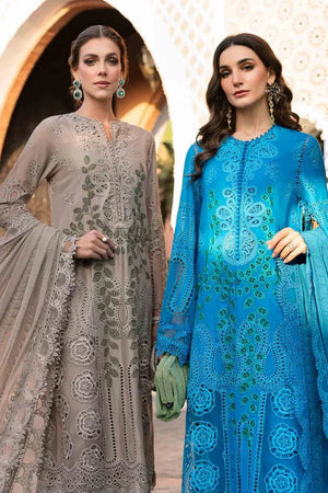 3 Piece stitched Embroidered Lawn Suit | D - 2503 - B - NEW NAMAL PRET