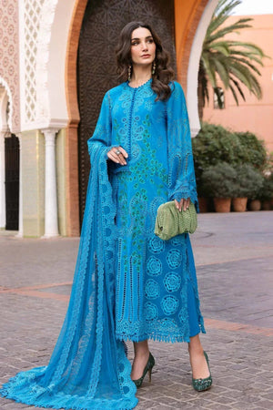 3 Piece stitched Embroidered Lawn Suit | D - 2503 - B - NEW NAMAL PRET