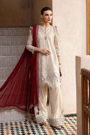 3 Piece stitched Embroidered Lawn Suit | D - 2511 - B - NEW NAMAL PRET