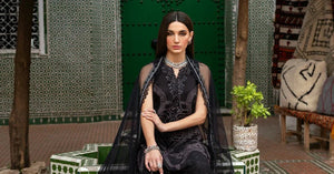 3 Piece stitched Embroidered Lawn Suit | D - 2512 - B - NEW NAMAL PRET