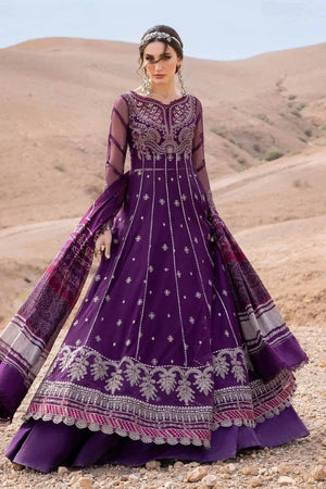3 Piece stitched Embroidered Net Suit | D - 2507 - B - NEW NAMAL PRET
