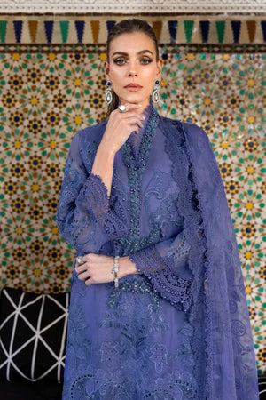 3 Piece stitched Embroidered Organza Suit | D - 2506 - B - NEW NAMAL PRET