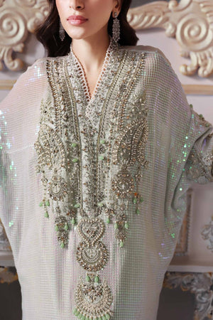 3 Piece Unstitched Embroidered Chiffon Suit | BD - 3005 - NEW NAMAL PRET