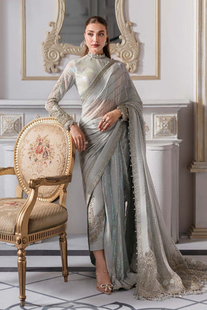 3 Piece Unstitched Embroidered Chiffon Suit | BD - 3005 - NEW NAMAL PRET