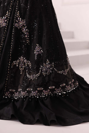 3 Piece Unstitched Embroidered Organza Suit | BD - 3004 - NEW NAMAL PRET