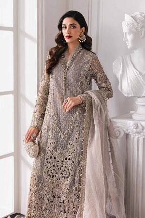 3 Piece Unstitched Embroidered Organza Suit | BD - 3006 - NEW NAMAL PRET