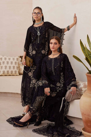3 Piece Unstitched Embroidered Paper Cotton Suit | EID LAWN - 25 - 03 - NEW NAMAL PRET