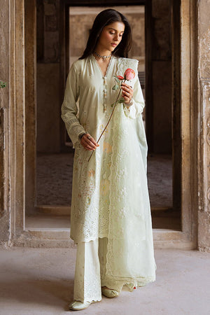 AQUA SERENITY - 3PC EMBROIDERED LAWN SUIT - NEW NAMAL PRET