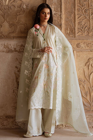 AQUA SERENITY - 3PC EMBROIDERED LAWN SUIT - NEW NAMAL PRET