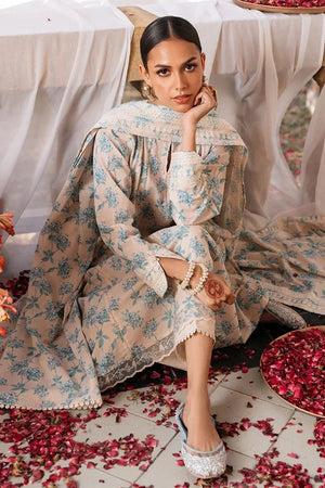DAINTY ROYALE - 3 PC PRINTED LAWN SUIT - NEW NAMAL PRET