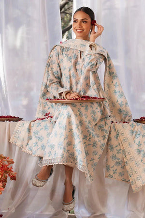 DAINTY ROYALE - 3 PC PRINTED LAWN SUIT - NEW NAMAL PRET