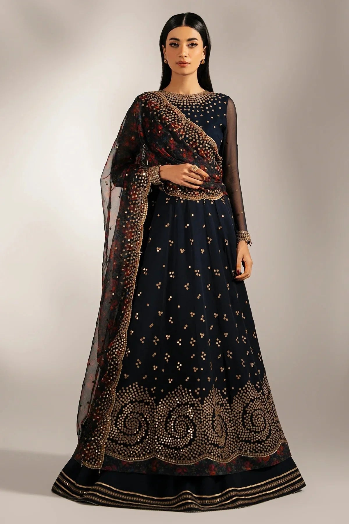 EMBROIDERED CHIFFON UC - 3073 - NEW NAMAL PRET