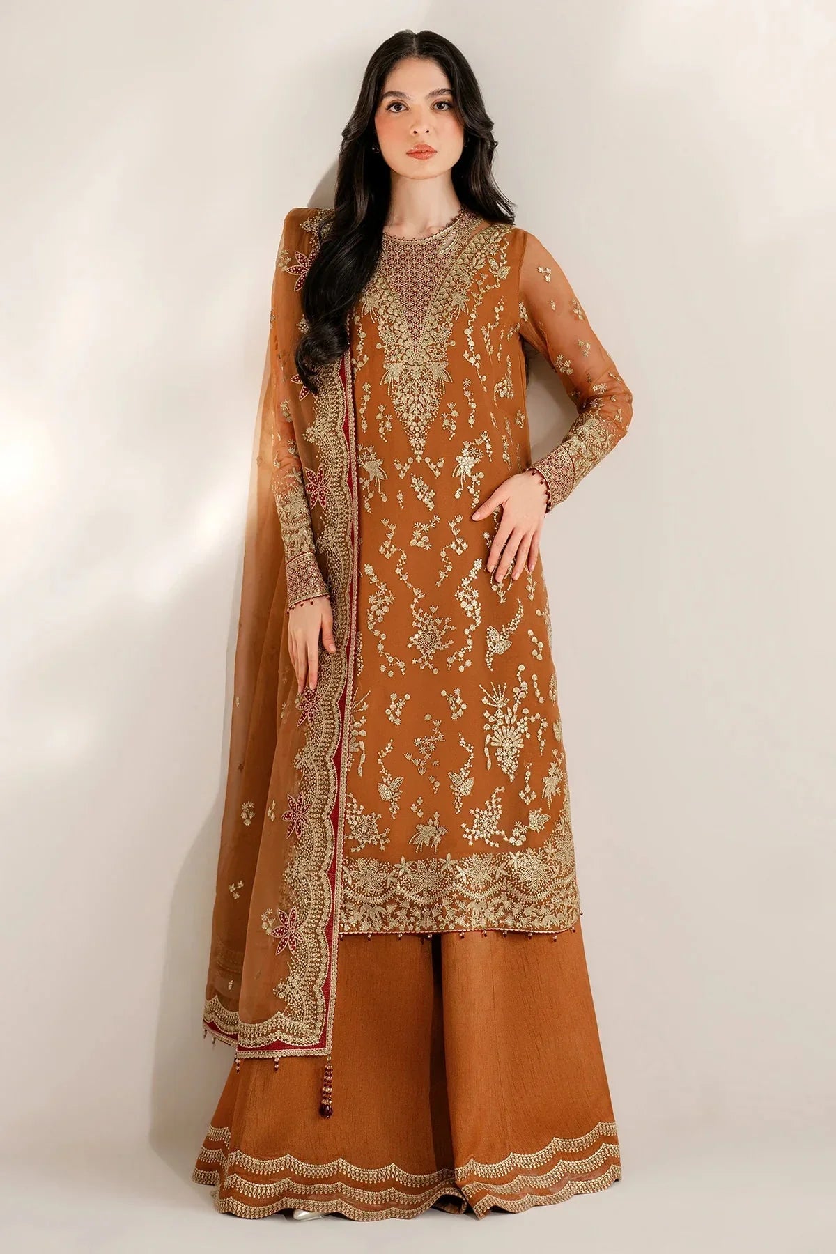 EMBROIDERED CHIFFON UC - 3077 - NEW NAMAL PRET