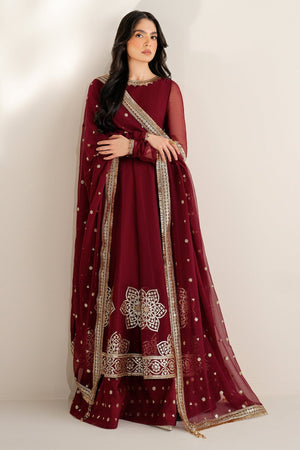 EMBROIDERED CHIFFON UC - 3098 - Namal Pret