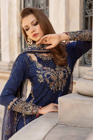 Embroidered Cotton Satin Suit | CST - 804 - NEW NAMAL PRET