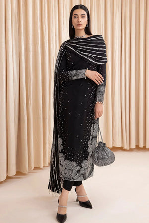Embroidered Raw Silk UR - 7001 - NEW NAMAL PRET