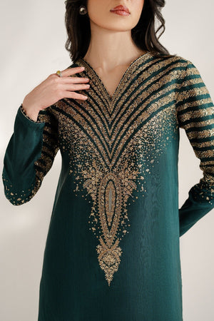 Embroidered Raw Silk UR - 7056 - NEW NAMAL PRET