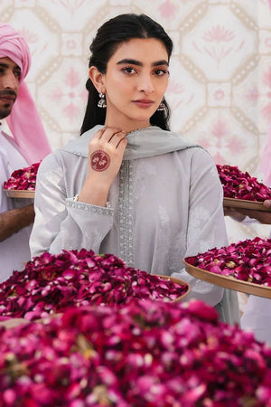 LUNAR BLOOM - 3 PC DYED LAWN SUIT - NEW NAMAL PRET