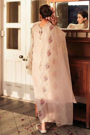 PALE PINK - 3 PC EMBROIDERED LAWN SUIT - NEW NAMAL PRET