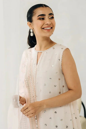 PINK HUE - 4 PIECE EMBROIDERED CHIFFON SUIT - NEW NAMAL PRET