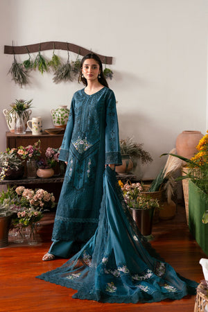 3 PIECE EMBROIDERED LAWN - ELIF (Luxury Lawn) - NEW NAMAL PRET