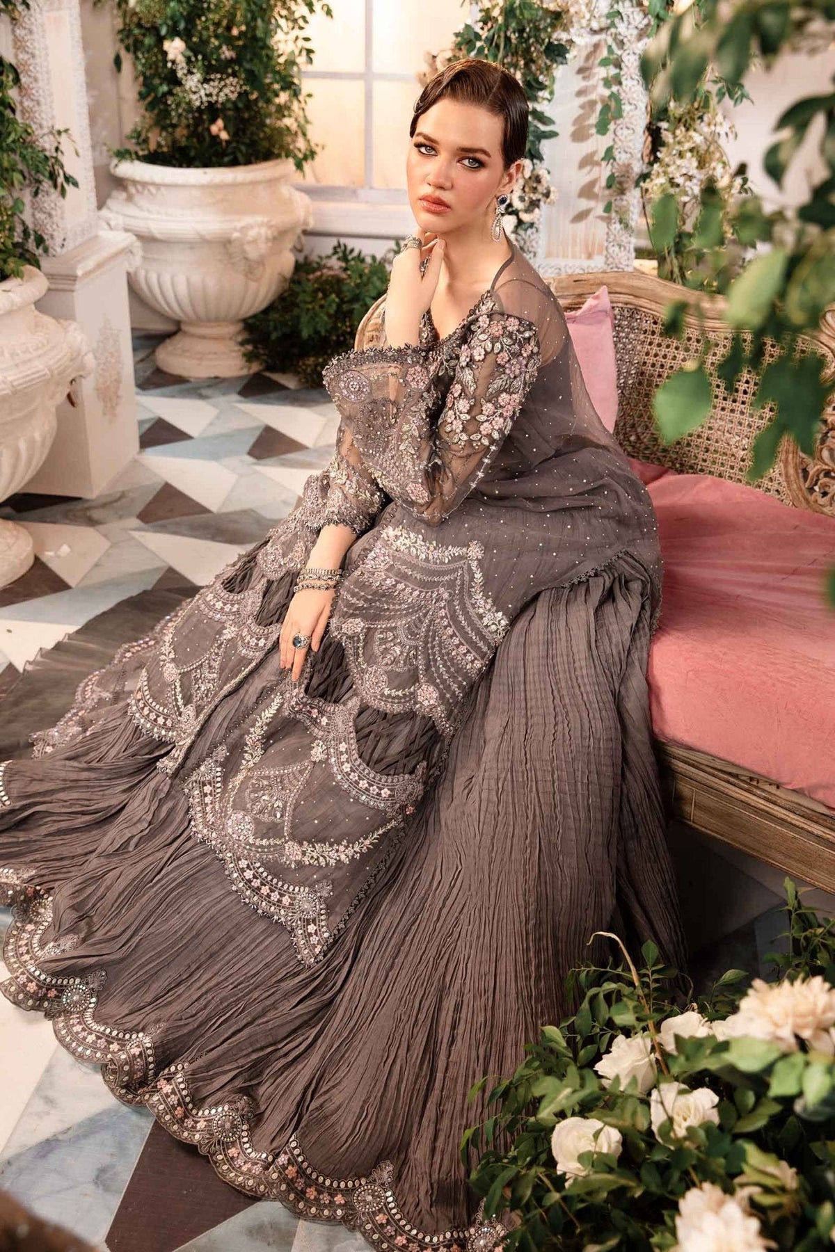3 Piece Embroidered Organza Suit | BD - 2902 - NEW NAMAL PRET