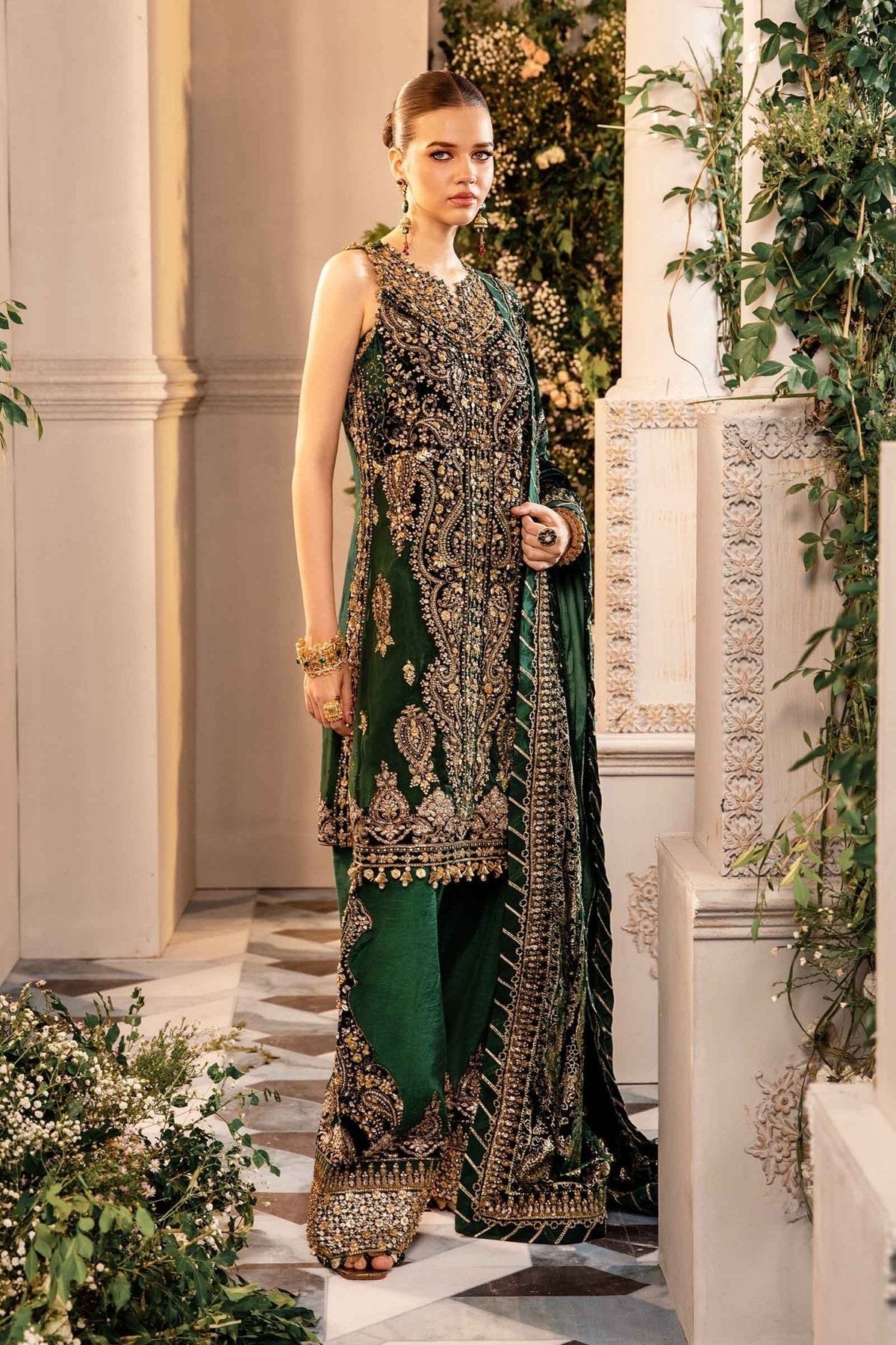 3 Piece Embroidered Organza Suit | BD - 2904 - NEW NAMAL PRET