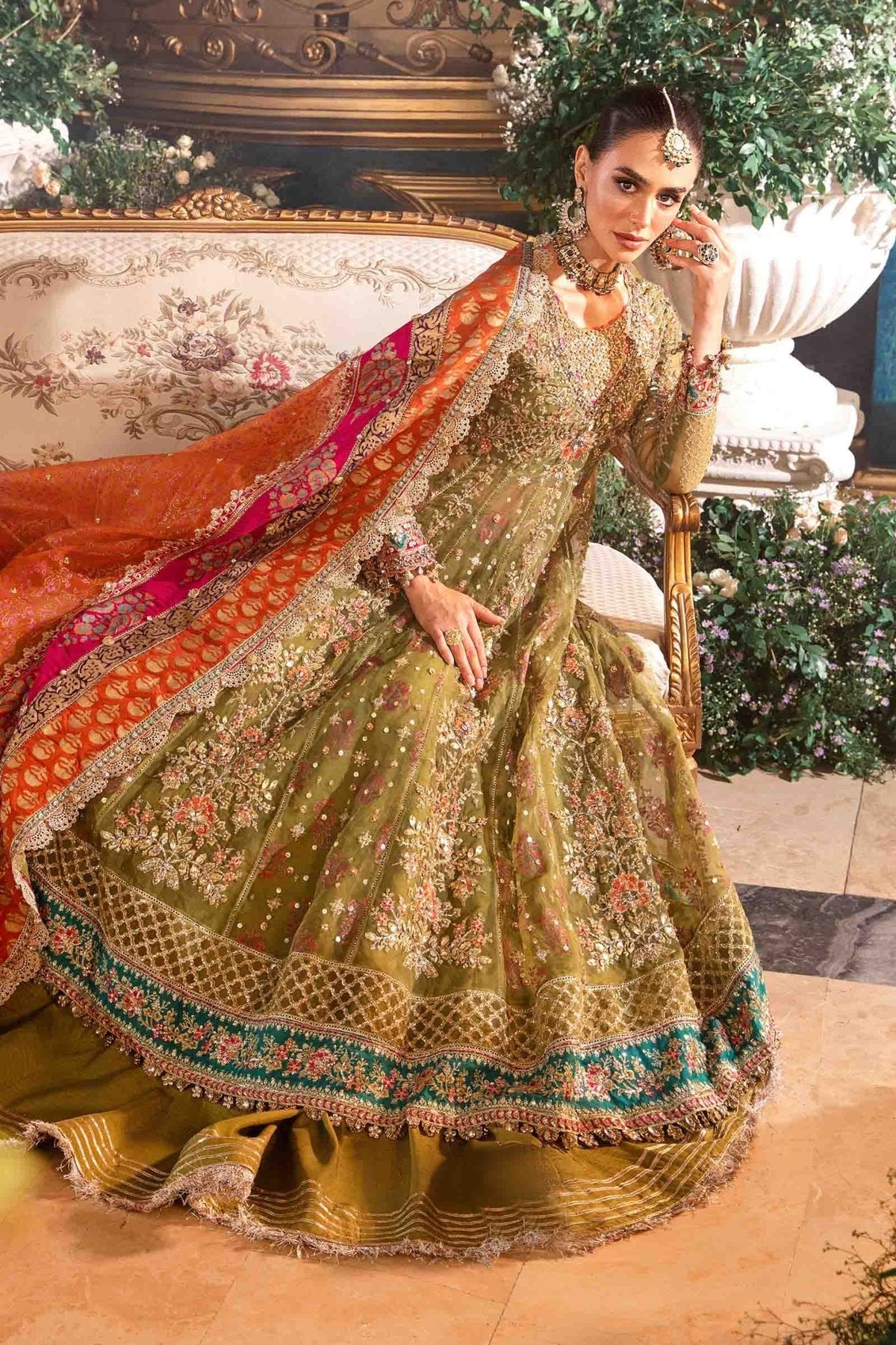 3 Piece Embroidered Organza Suit | BD - 2906 - NEW NAMAL PRET
