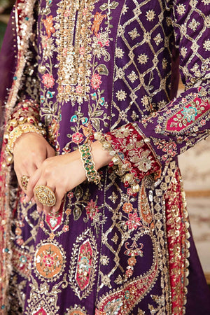 3 Piece Embroidered Raw Silk Suit | BD - 2903 - NEW NAMAL PRET