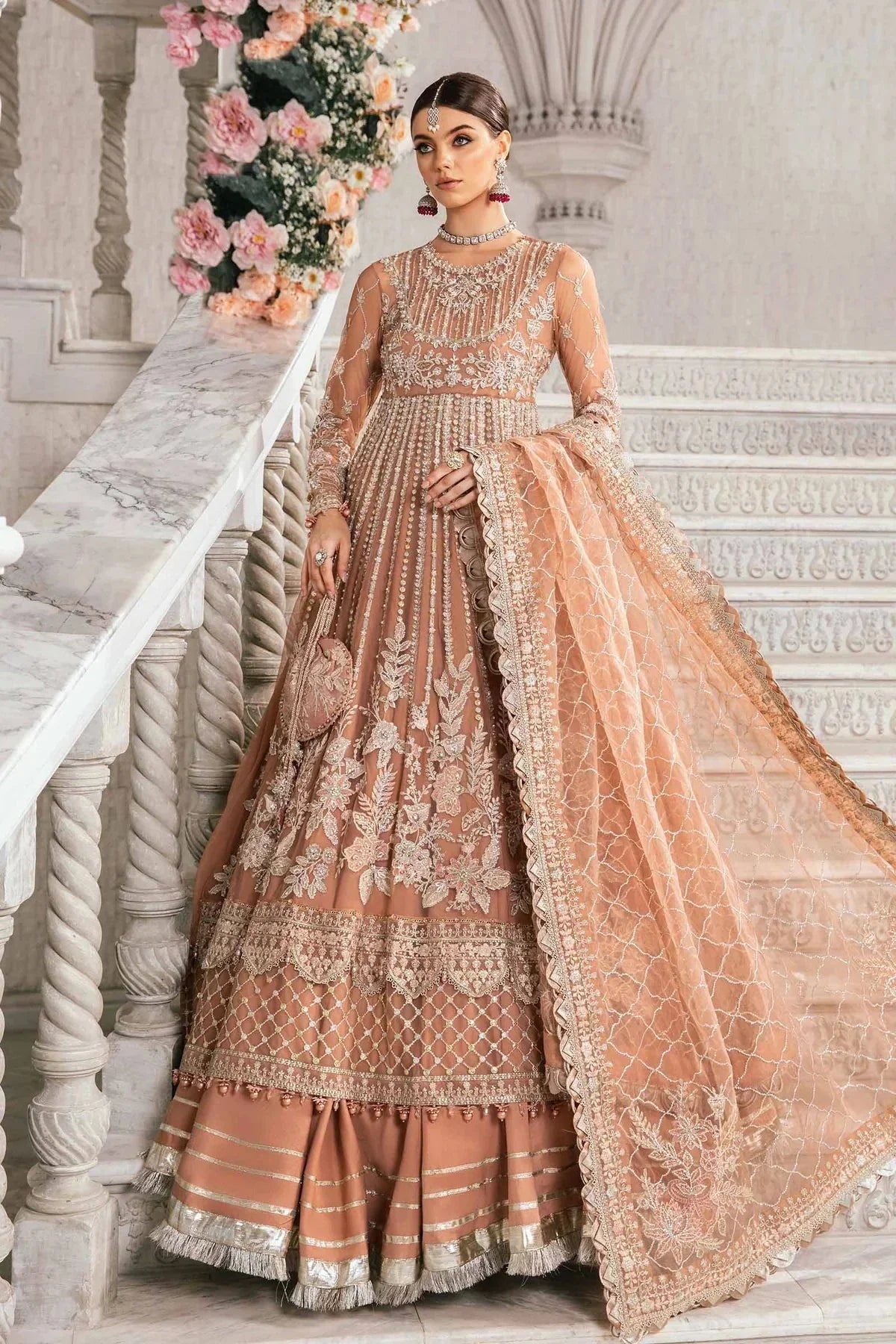 3 Piece Embroidered Suit | BD - 2804 - NEW NAMAL PRET