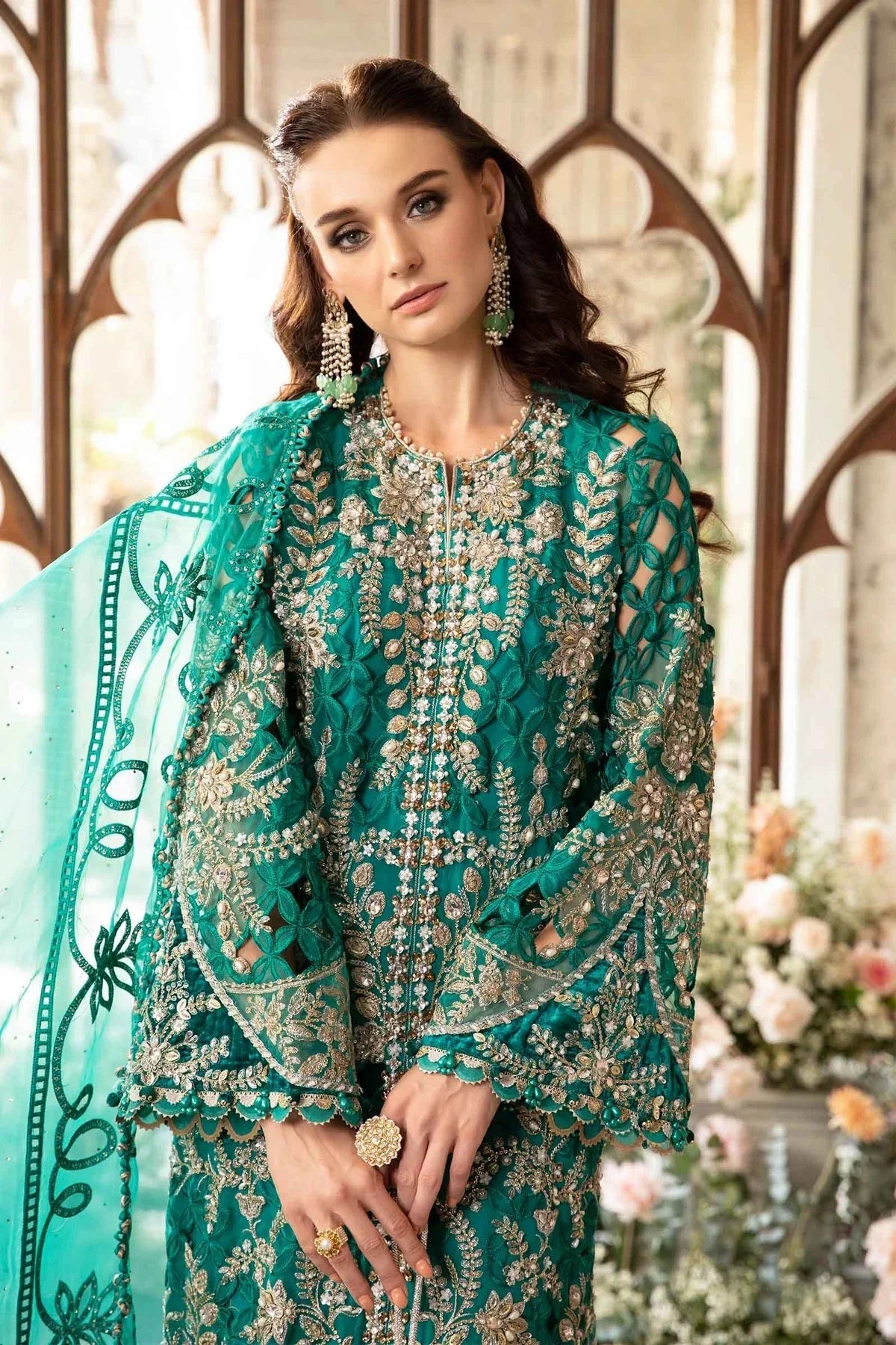 3 Piece Embroidered Suit | BD - 2806 - NEW NAMAL PRET