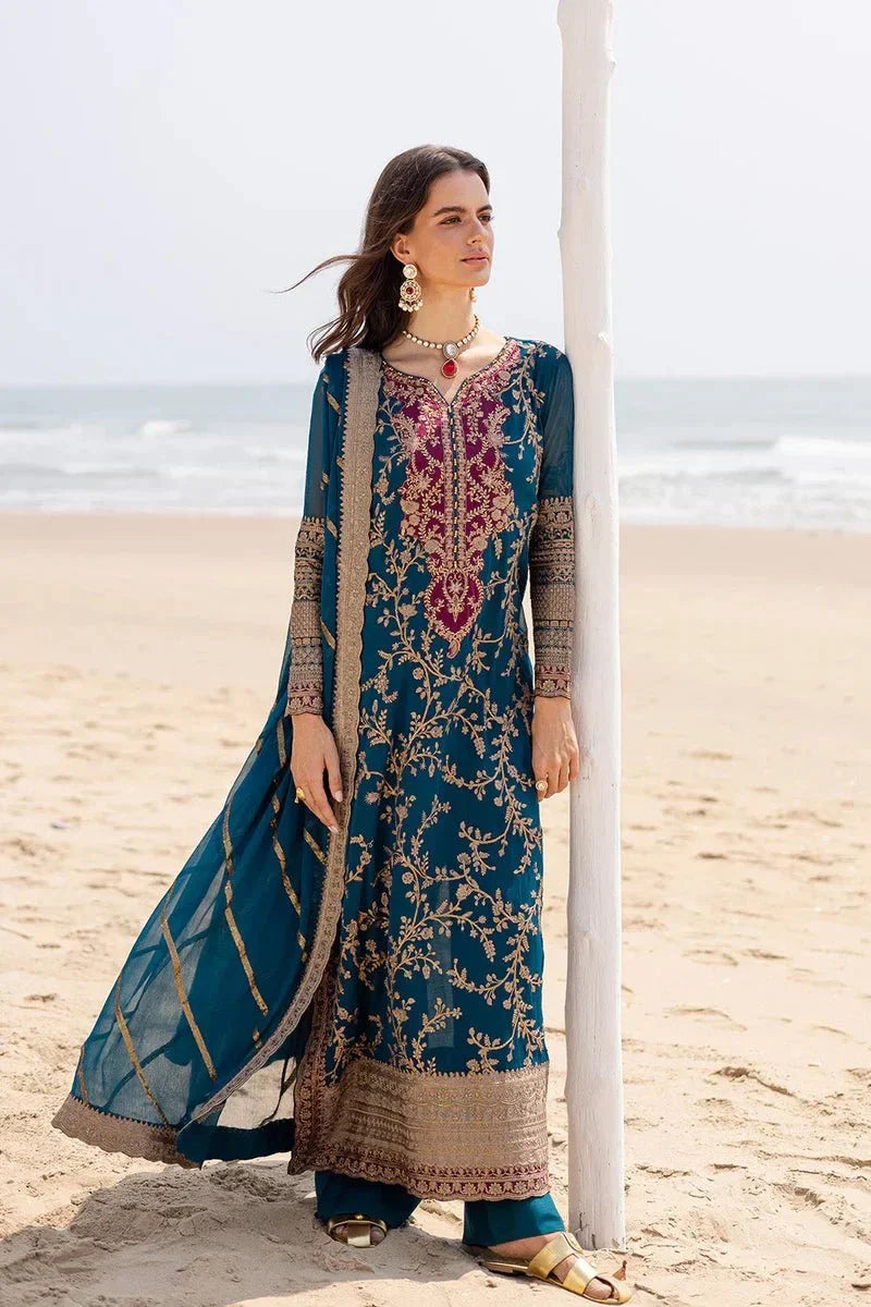 3 Piece Embroirdered Chiffon Aadhya - FW40052 - NEW NAMAL PRET