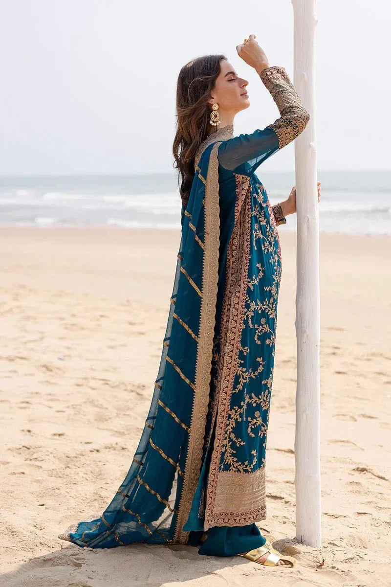 3 Piece Embroirdered Chiffon Aadhya - FW40052 - NEW NAMAL PRET