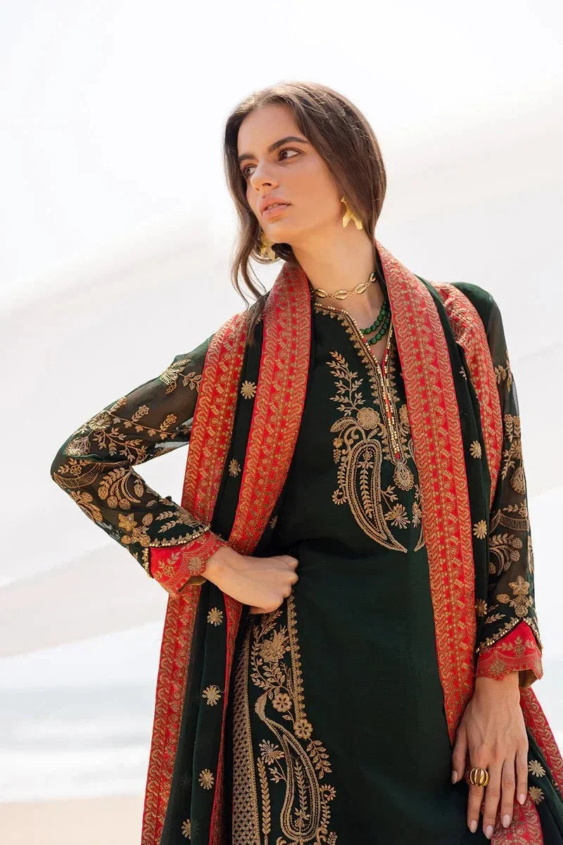 3 Piece Embroirdered Chiffon Aarna - FW40058 - NEW NAMAL PRET