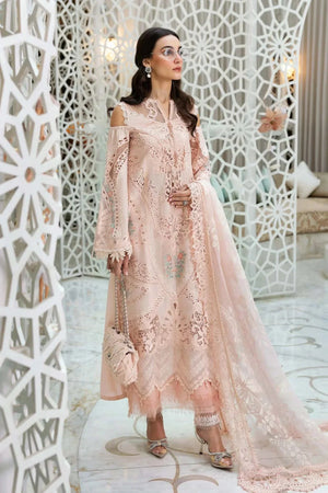 3 Piece stitched Embroidered Dobby Lawn Suit | D - 2513 - A - NEW NAMAL PRET