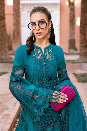 3 Piece stitched Embroidered Dobby Lawn Suit | D - 2513 - B - NEW NAMAL PRET