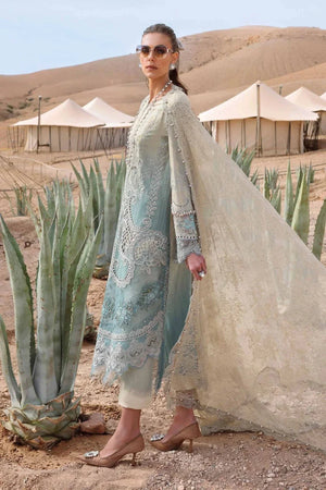 3 Piece stitched Embroidered Dobby Lawn Suit | D - 2515 - B - NEW NAMAL PRET