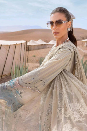 3 Piece stitched Embroidered Dobby Lawn Suit | D - 2515 - B - NEW NAMAL PRET