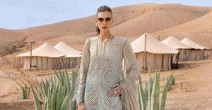 3 Piece stitched Embroidered Dobby Lawn Suit | D - 2515 - B - NEW NAMAL PRET