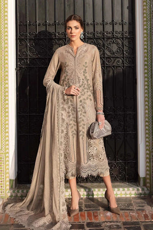 3 Piece stitched Embroidered Lawn Suit | D - 2503 - A - NEW NAMAL PRET