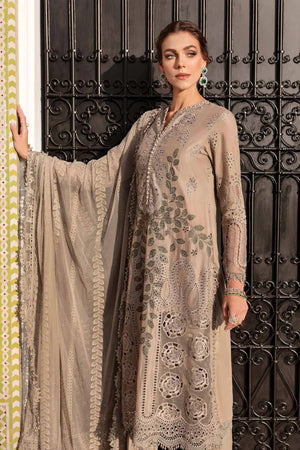 3 Piece stitched Embroidered Lawn Suit | D - 2503 - A - NEW NAMAL PRET