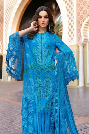 3 Piece stitched Embroidered Lawn Suit | D - 2503 - B - NEW NAMAL PRET