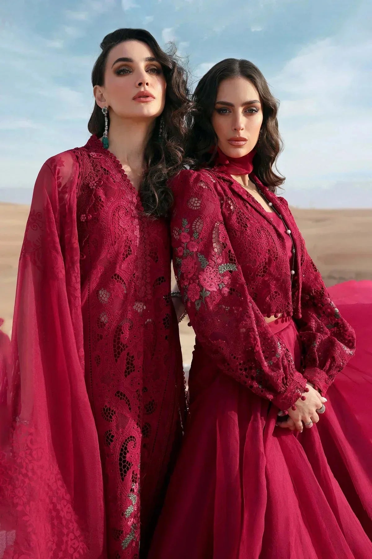 3 Piece stitched Embroidered Lawn Suit | D - 2504 - A - NEW NAMAL PRET