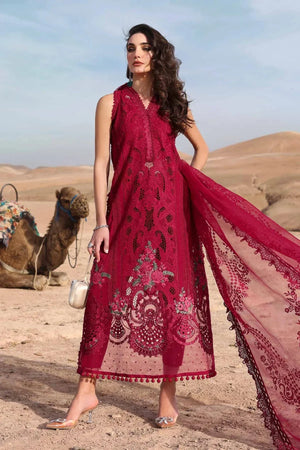 3 Piece stitched Embroidered Lawn Suit | D - 2504 - A - NEW NAMAL PRET