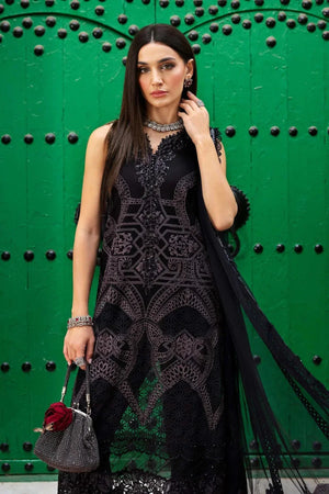 3 Piece stitched Embroidered Lawn Suit | D - 2512 - B - NEW NAMAL PRET
