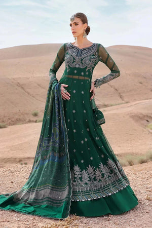 3 Piece stitched Embroidered Net Suit | D - 2507 - A - NEW NAMAL PRET