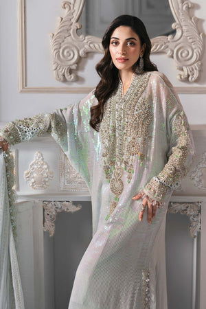 3 Piece Unstitched Embroidered Chiffon Suit | BD - 3005 - NEW NAMAL PRET