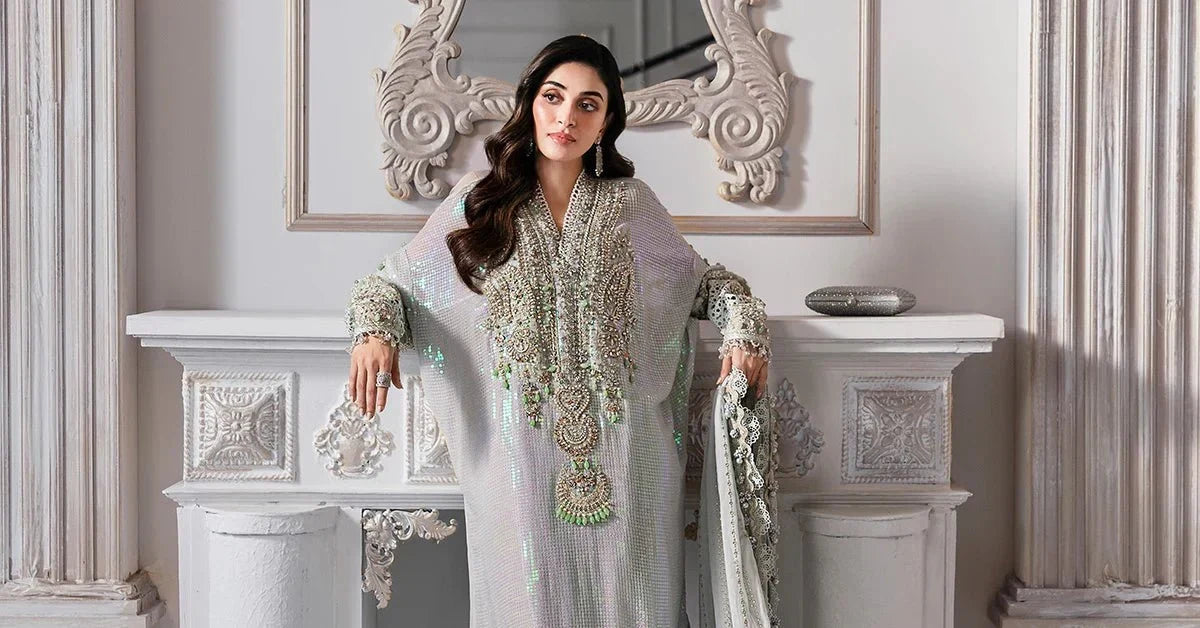 3 Piece Unstitched Embroidered Chiffon Suit | BD - 3005 - NEW NAMAL PRET