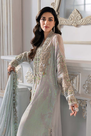 3 Piece Unstitched Embroidered Chiffon Suit | BD - 3005 - NEW NAMAL PRET
